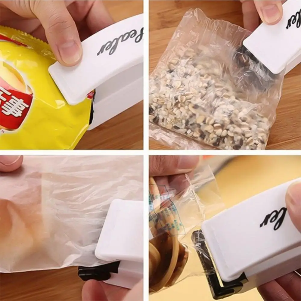 Snack Bag Sealing Clip Efficient Durable Kitchen Storage Accessories Time-saving Home Gadgets Must-have Plastic Heat Bag Sealer