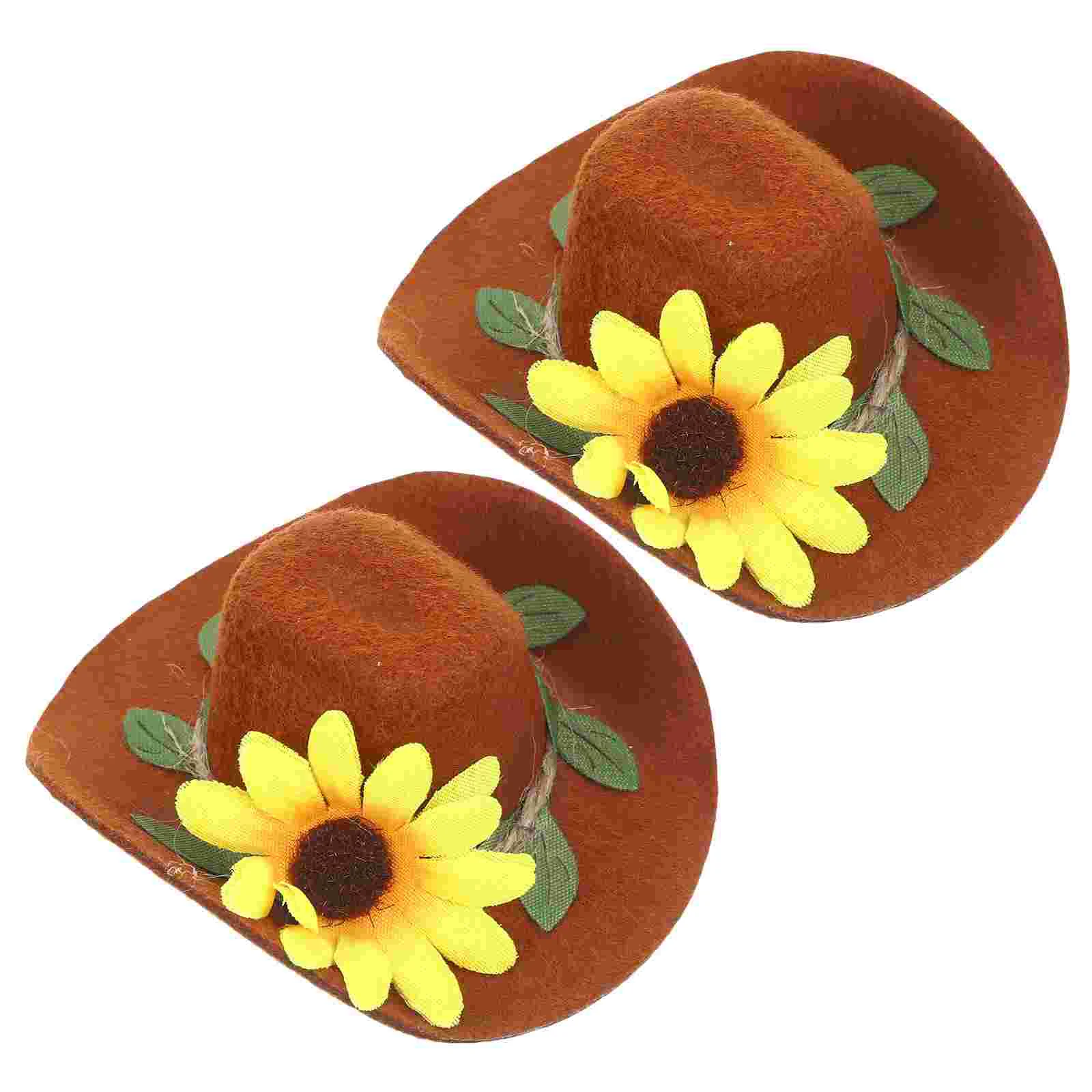 2 Pcs Party Decoration Bottle DIY Sun Visor Decorations Adorable Covers Felt Delicate Child Stoppers