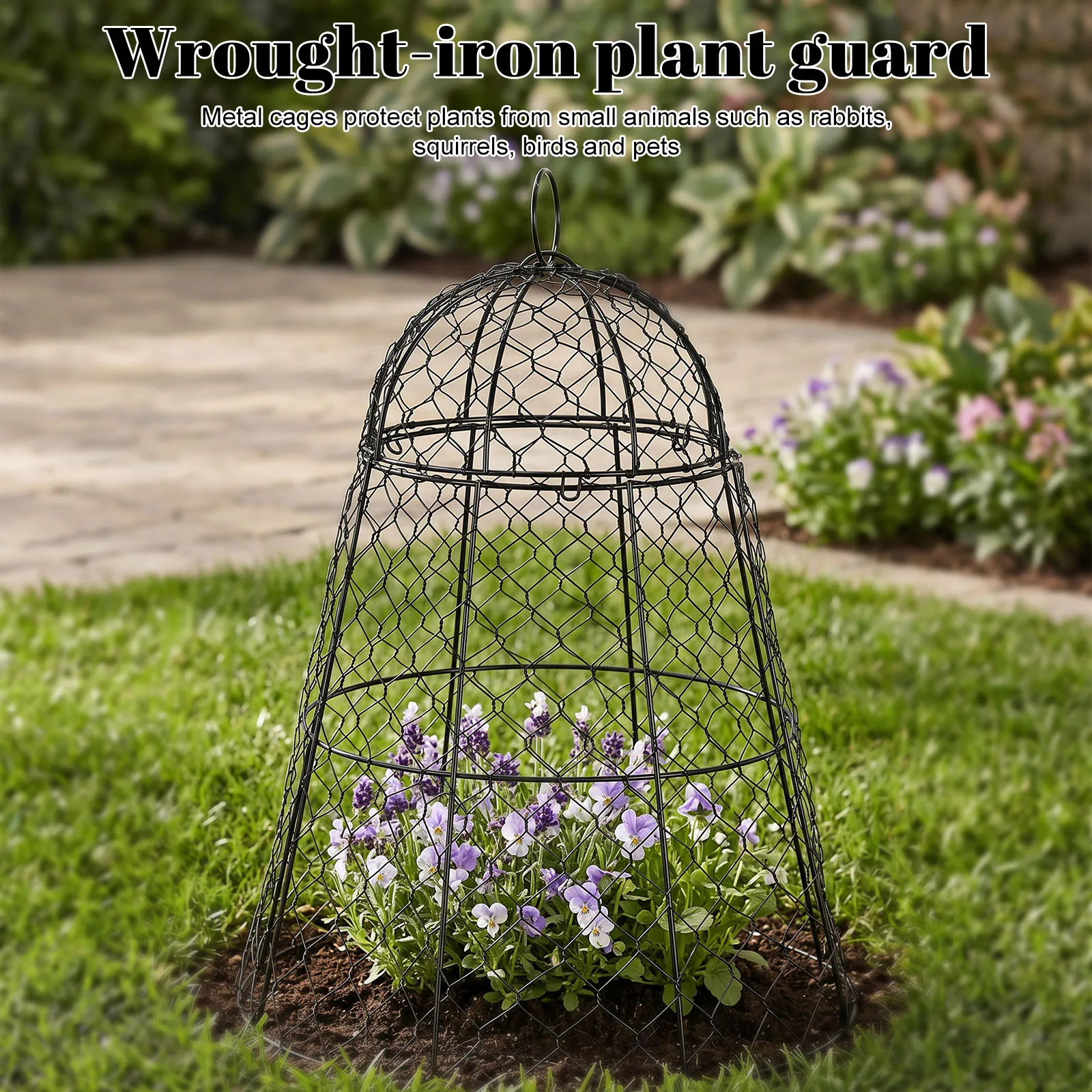 Pack of 6 Plant Protectors From Animals Thicker and Finer Mesh Sturdy Cloche Dome for Keep Bunnies Chicken Squirrels Birds Out