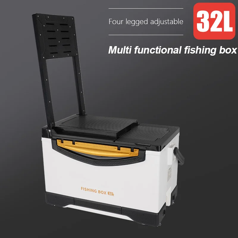 32L Large Capacity Outdoor Thick Insulation Material Live Fish Box Fishing Accessories Tool Fish Box Multi-function Set Fish Box