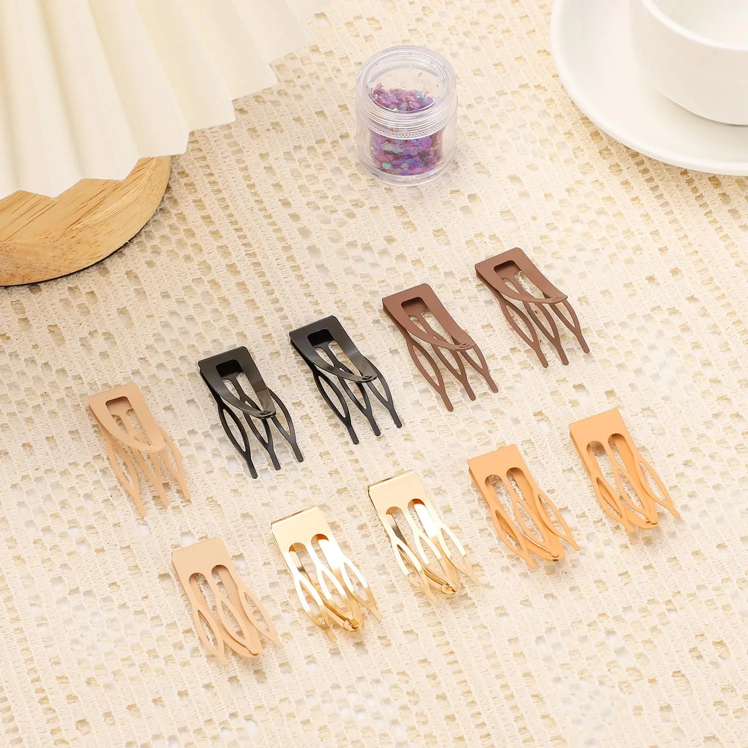 10 Pcs Double Grip Hair Clips, Sightor Metal Snap Hair Clips Hair Barrettes for Women Hair Making Salon Supplies Hair Accessorie view 3