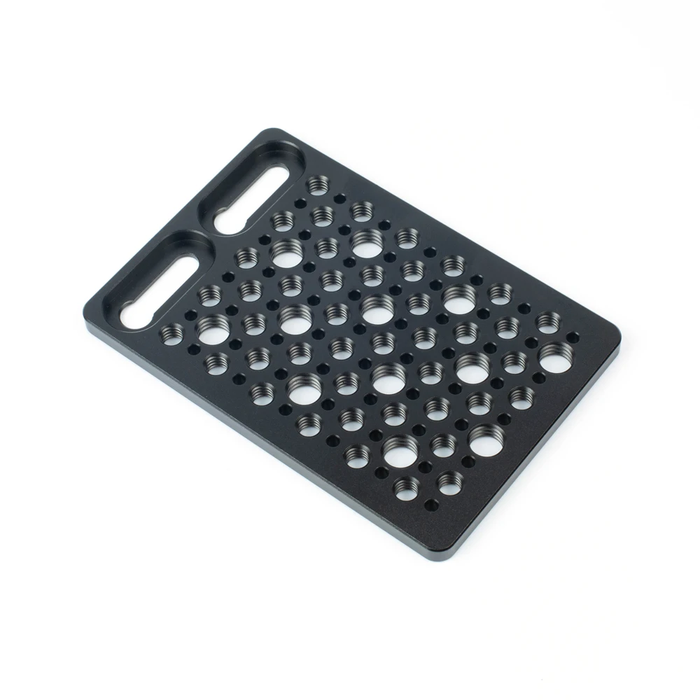 Placa adaptadora de montaje en Base de queso de 1/4 "y 3/8", fr ARRI Mini LF Pin-lock, posicionamiento de cámara, armadura, jaula, trípode