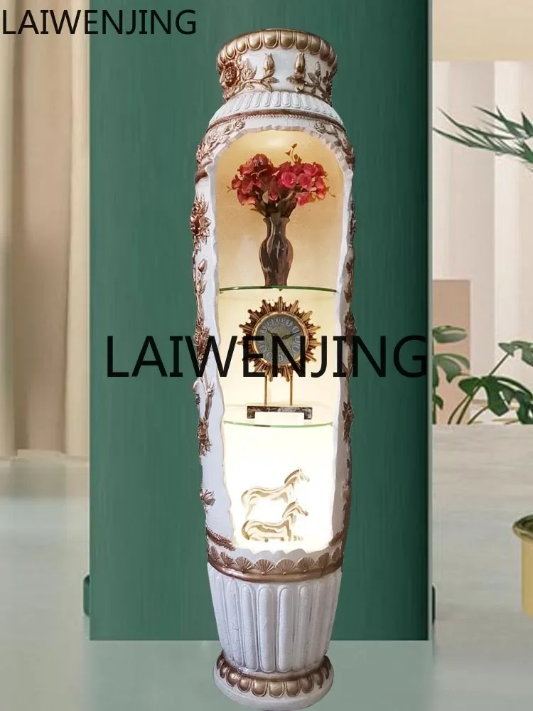 BJ2Corner Cabinet Corner Korean Style Wine Cabinet European Style Living Room Simple Art Decoration Wine Rack Ornaments
