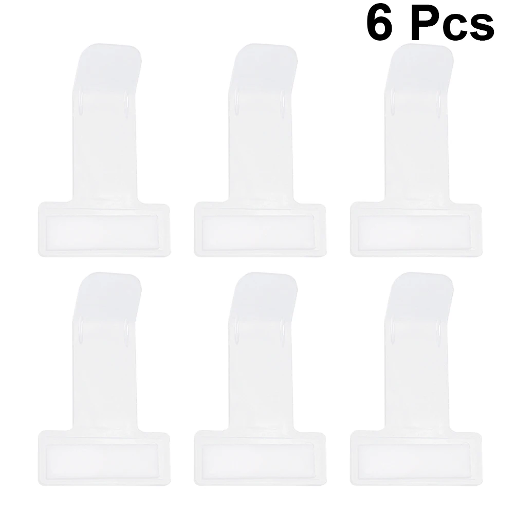

6pcs Plastic Ticket Folder Transparent Bill Clip for Car Parking Tickets Notes Holder Display Home Office Use Clipboard