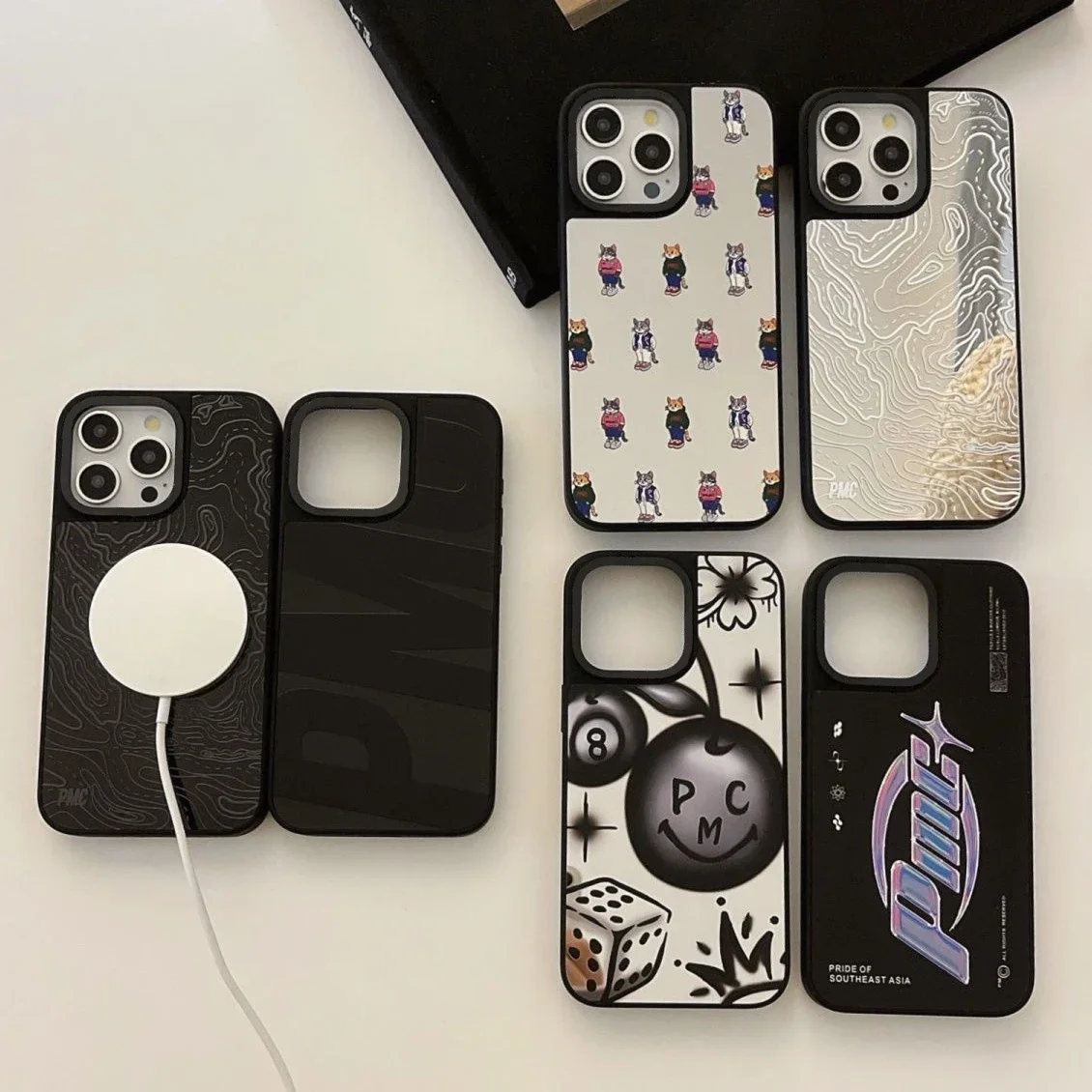 

Cartoon Bomb Dice Magnetic Mirror Surface Phone Case Cover for IPhone 11 12 13 14 15 Pro Max Case for IPhone 15 Pro Max