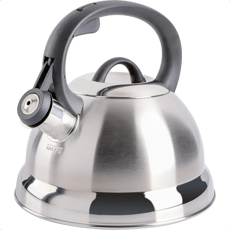 

Flintshire Stainless Steel Whistling Tea Kettle 1.75Quart Brushed Satin