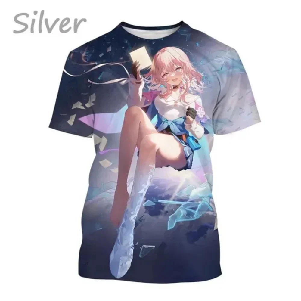 3D Fashion Men Clothing New Honkai: Star Rail Anime T-shirt Personality Cool Street Unisex Tops Tees Harajuku Oversized T Shirts