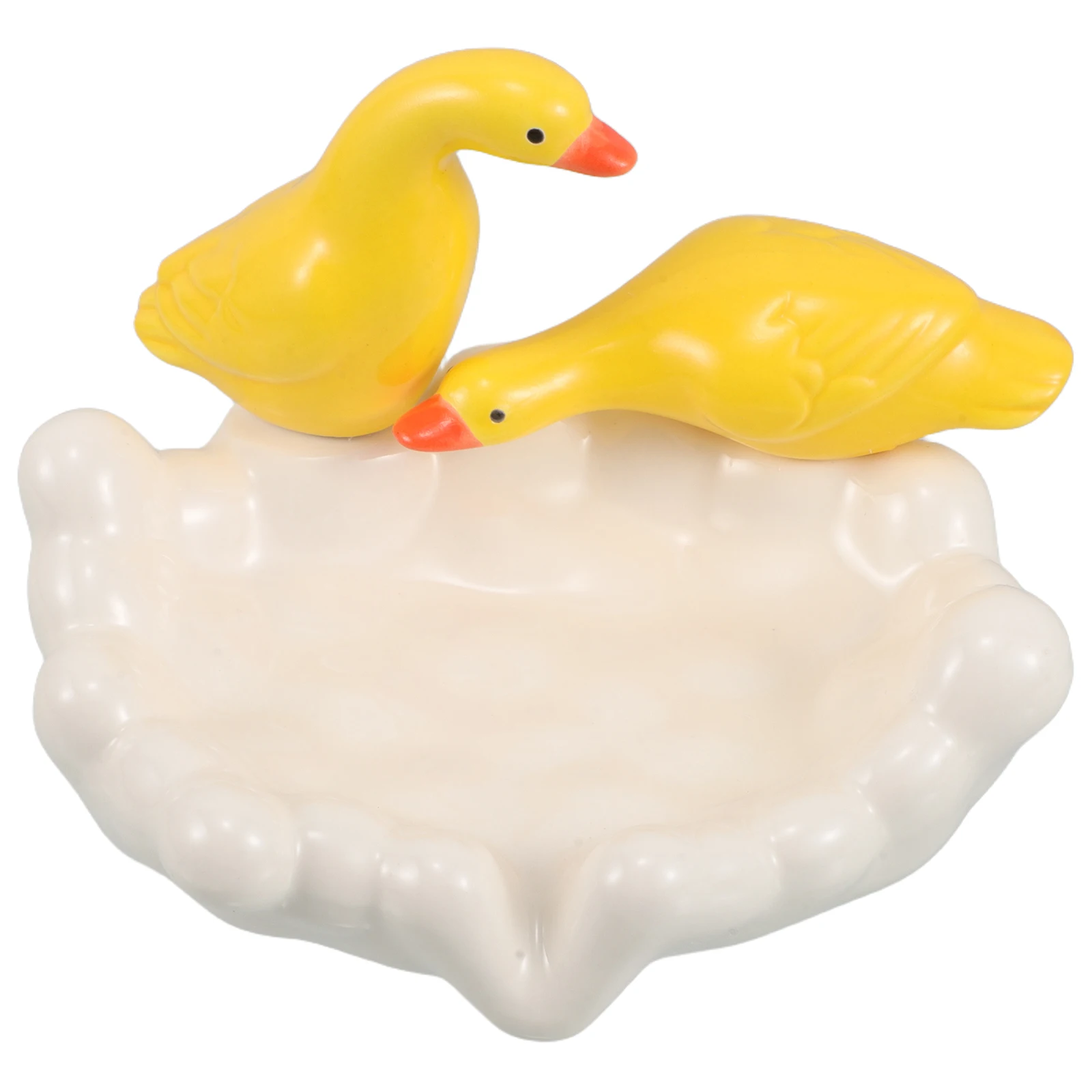 

Ceramic Soap Holder Bathroom Sink Cute Draining Tray Prevent Water Accumulation Extend Soap Lifespan Durable