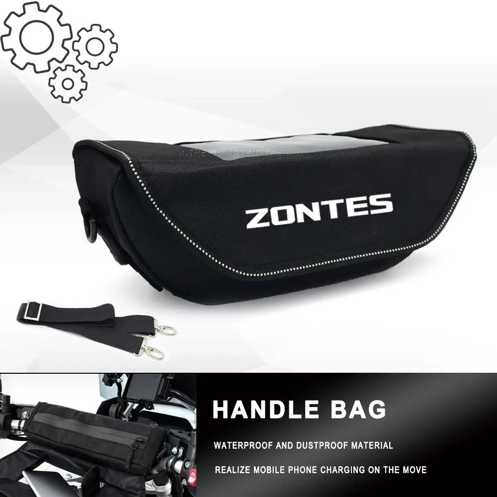 

For Zontes Zt 310R 310X 310V 310 G1 125 U1 U 155 ZT 125 T310 350E 350D Motorcycle Handlebar Travel Bag Storage Handle Bar Bags