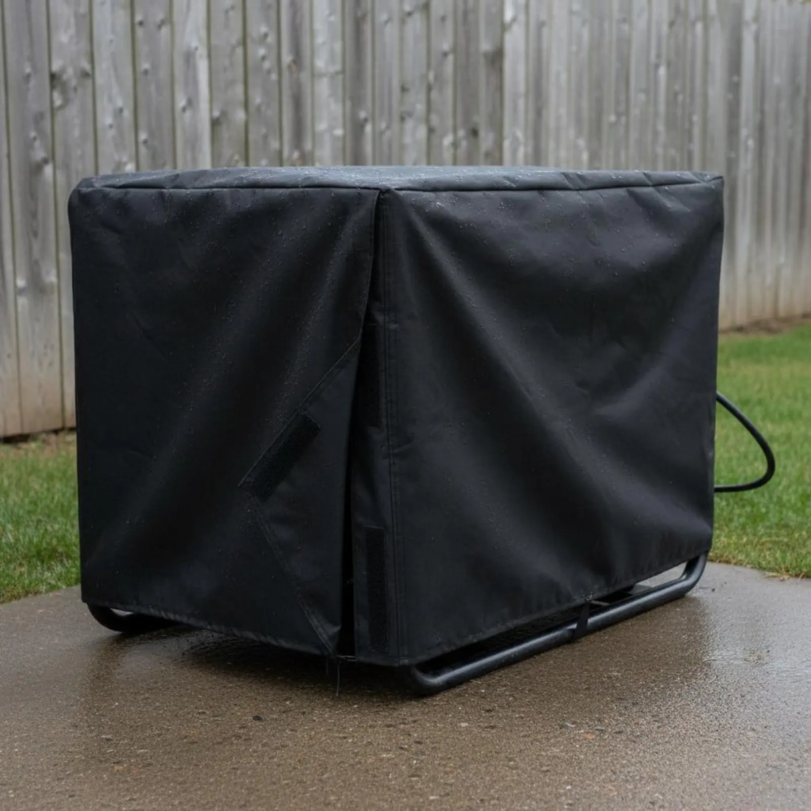 

Outdoor Generator Cover All-Conditions Protection Waterproof Generator Cover Equipment Protector Windproof Wind Resistant