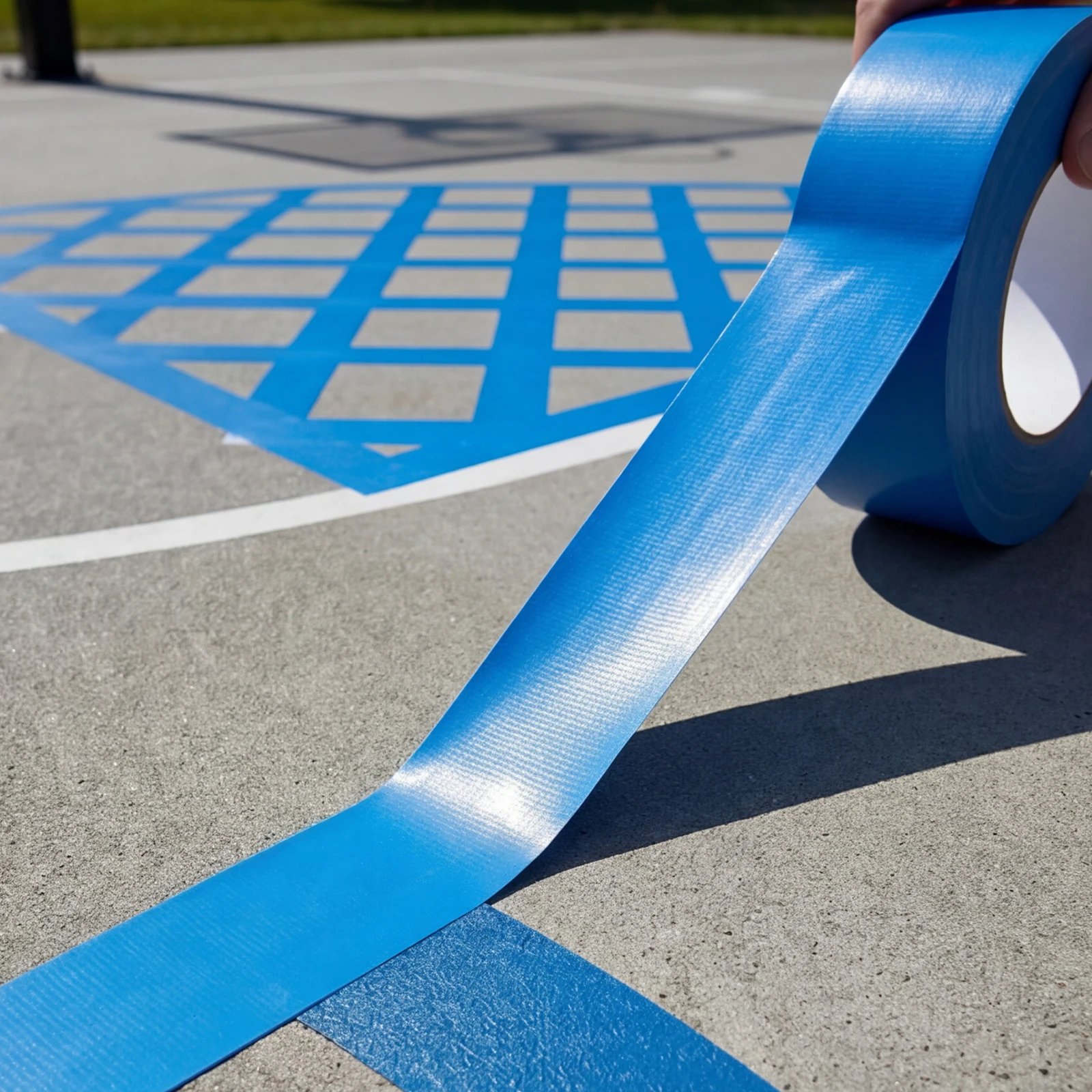 20M Pickleball Court Marking Tape Self-Adhesive Sports Floor Marking Tape Basketball Tennis Court Tape for Outdoor Sports Court