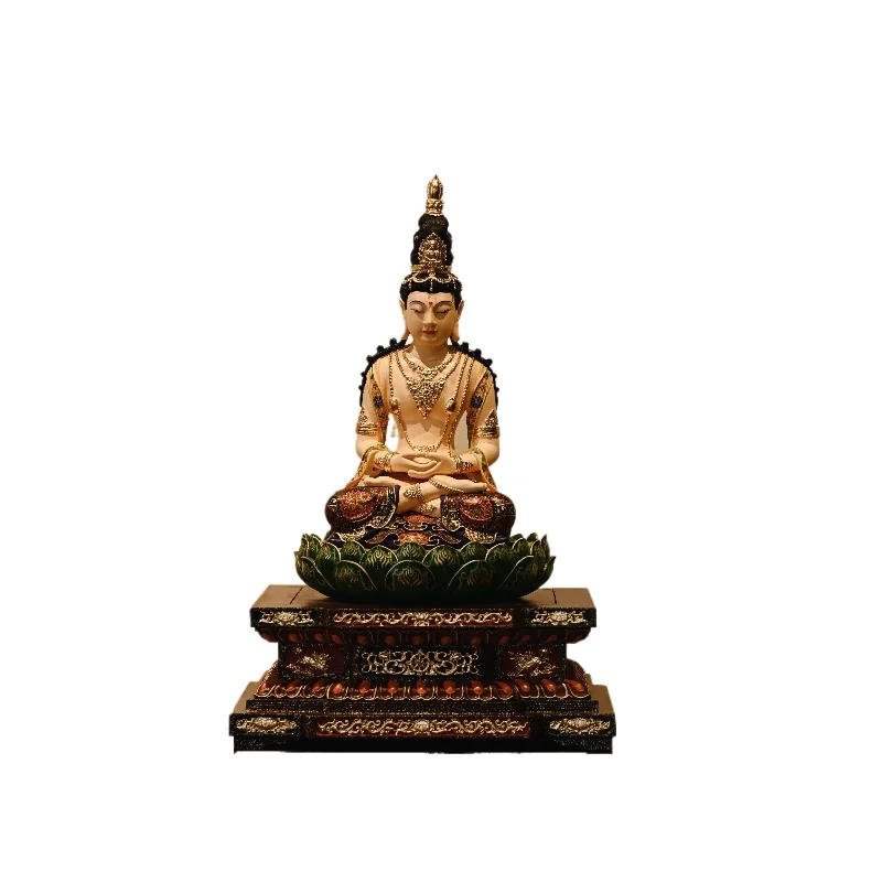 Buddha wood carving cultural and play collection handicrafts decoration gifts