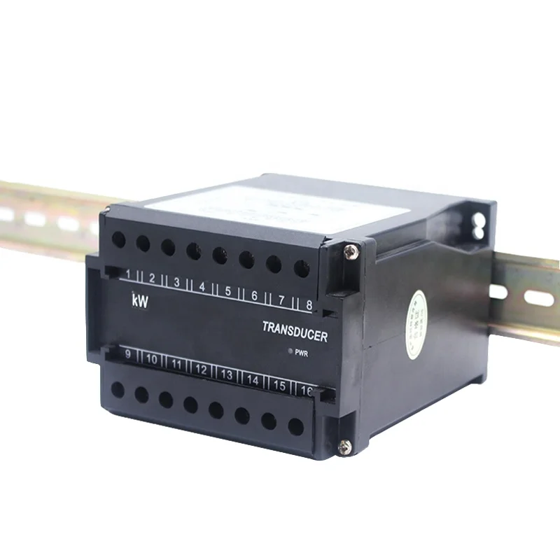 3 phase 4 wire reactive electricity transmitter current voltage power transducer rs485 4-20mA 0-5V output  3P3W power transducer
