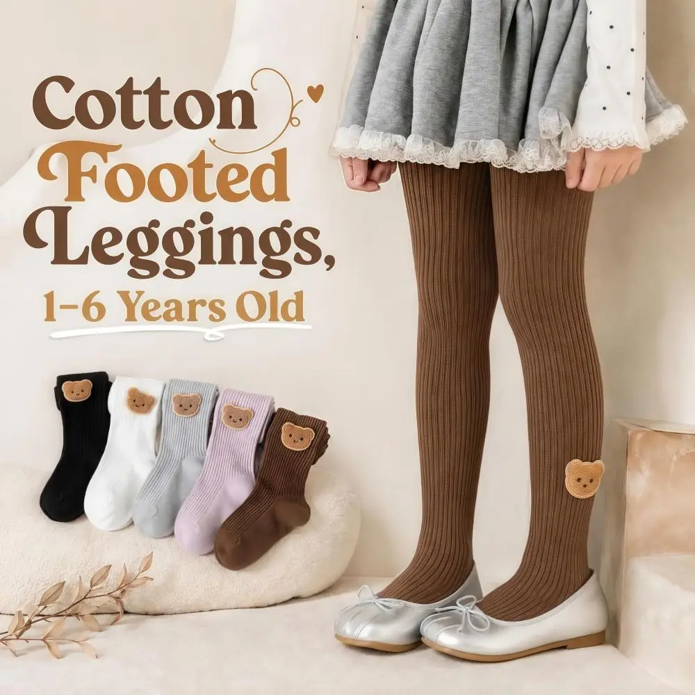 Fashion Soft Baby Legging Cotton Tight-fitting Toddler Pantyhose Lotus Edge Comfort Newborn Long Pants Socks Girls 1-6 Years Old