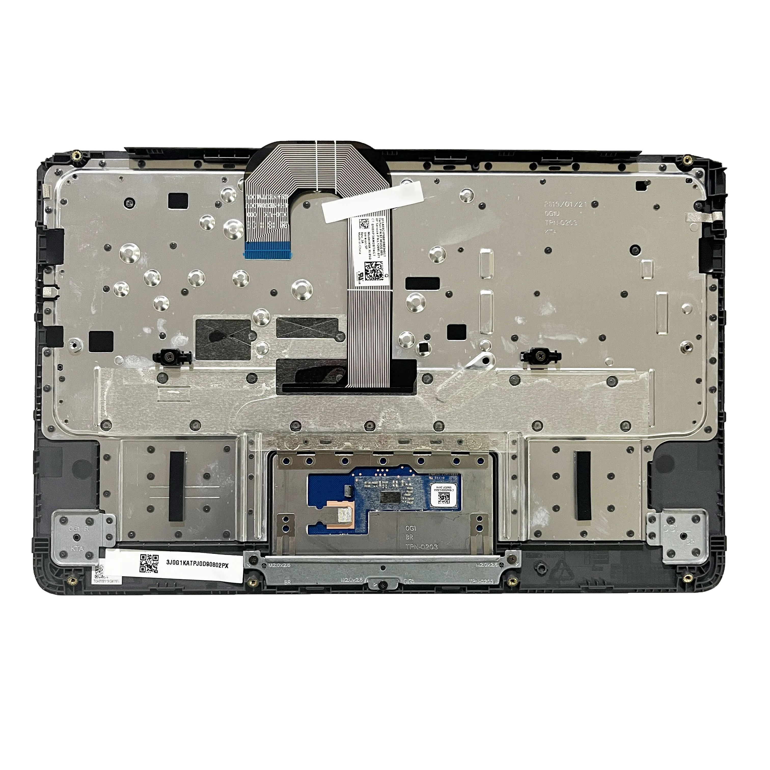 Imagem -05 - para hp Chromebook 11 g6 ee Tpn-q203 Eua sp uk ru ef pt Thai Teclado Portátil Apoio de Mãos Superior Capa Substituição L14921001 Novo