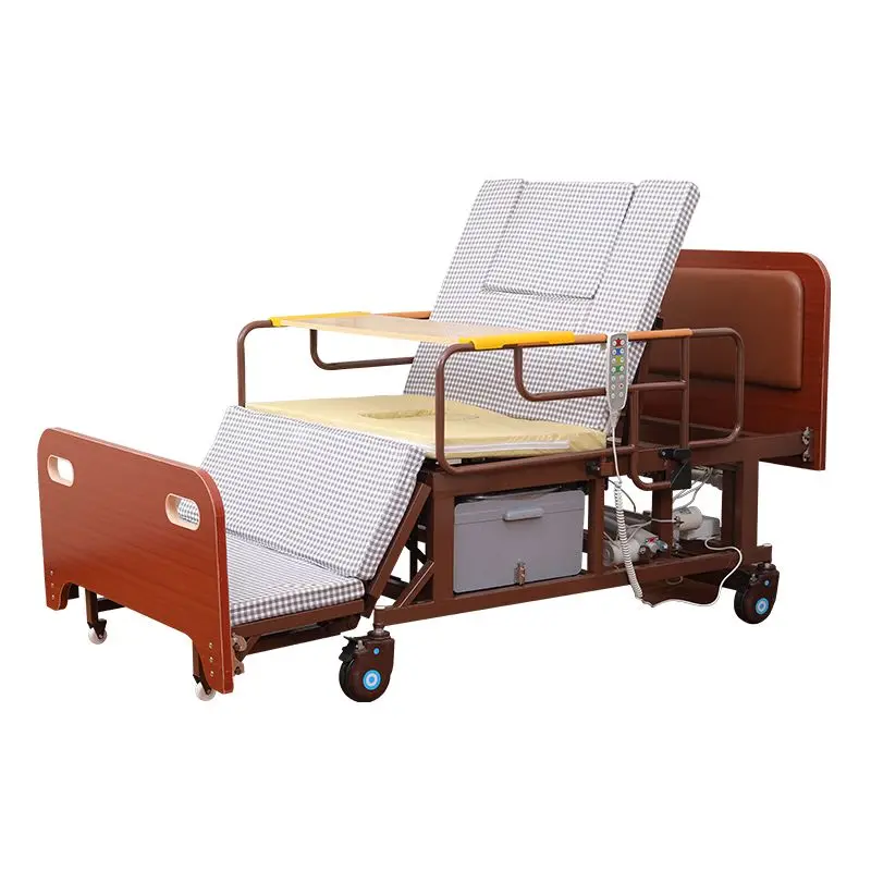 Intelligent Voice Electric Tri-fold Nursing Bed Keywords Spotting Rotating Guardrail Electric Turning Over Quick Opening Toilet