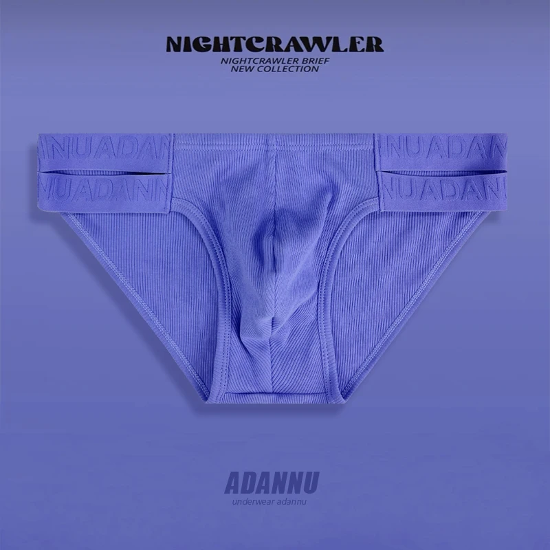 ملابس داخلية عالية الشوكة مريحة من القطن عالي المرونة على شكل مثلث ملابس داخلية للرجال تصميم جديد بخصر مزدوج وخصر رفيع وخصر منخفض