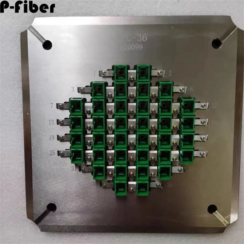 grinding disc SC/APC 36 ports for optical jumper production grinding fixture sc-apc-36 36 core APC four corner pressure plate