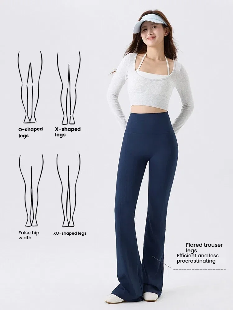 Leggings d'été pour femmes, taille haute, évasés, effet ventre plat, coupe bootcut, avec poches, pour le yoga et la gym, pour femmes de grande taille, petites et minces, pantalons de sport