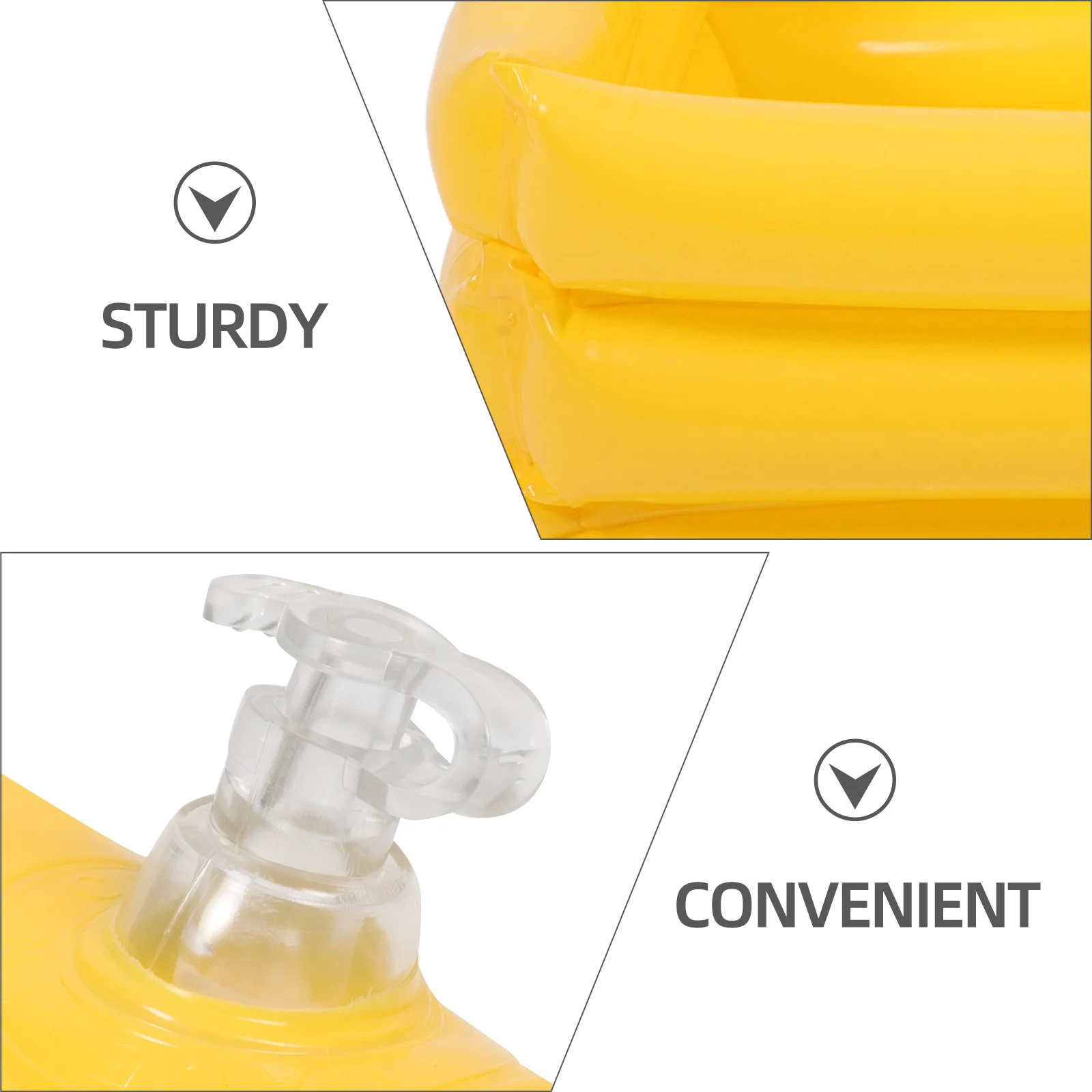 

Inflatable Bath Basin Portable Folding Water Container For Outdoor Camping Travel Sturdy Pvc Washbasin For Soaking, Cleaning,