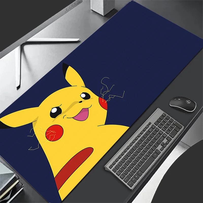 Leather Mouse Pad Pokemon Pikachu Movie Mouse Mat Anime Gaming Accessories Computer Gamer Keyboard Pad Desk Big Mousepad for LOL