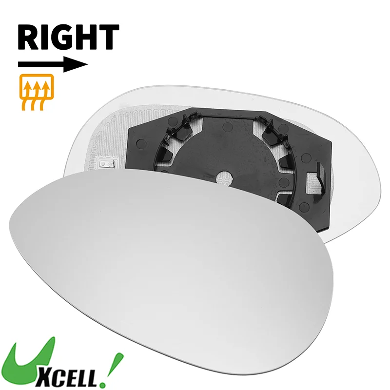 

UXCELL Auto Car Right Passenger Side White Mirror Glass Convex Heated for Fiat 500 500c 2007-2023 for Fiat Linea 2007-2018