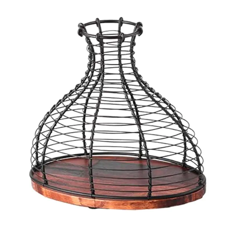 BHBD-Metal Wine Cork Holder Wine Stopper Display Vase Farmhouse Ornament Multipurpose Cage Practical Container For Gift Durable