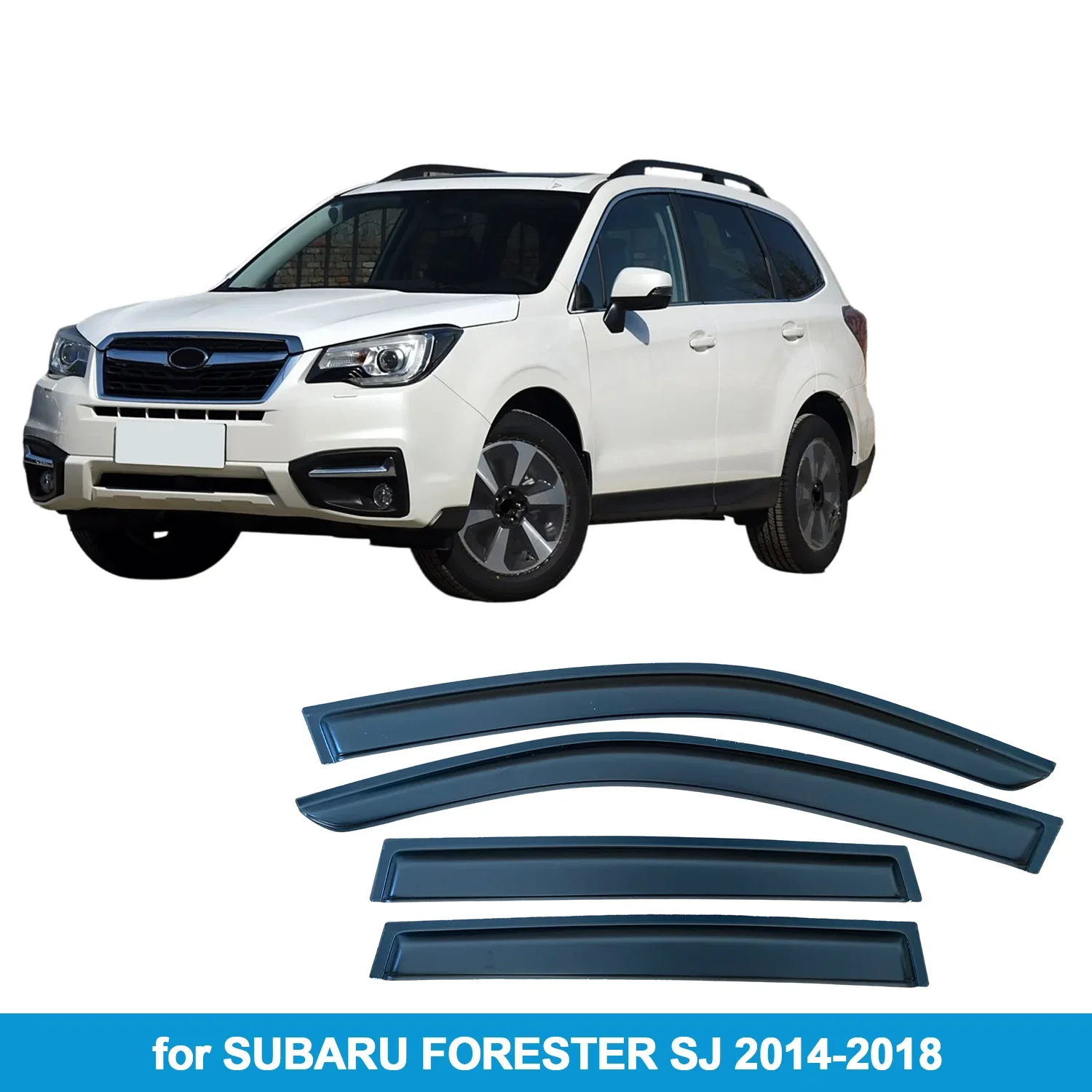 

Оконный козырек для SUBARU FORESTER SJ 2014-2018, защита от дождя, боковой дефлектор, защита от атмосферных воздействий, лента для наружного крепления