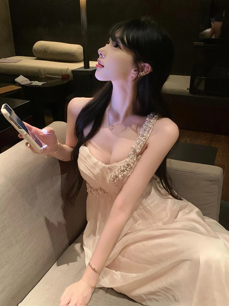 Ele Diamond Embellied Off-oulder Verjaardag Dr Dames Svel-jurk met hoge taille en A-lijn rok