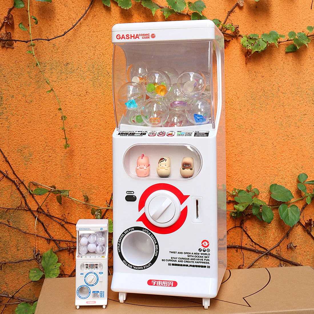 

Mini Gachapon Capsule Vending Machine Kids Adults Coin Operated Prize Toy Game Gifts Raffle for Fun