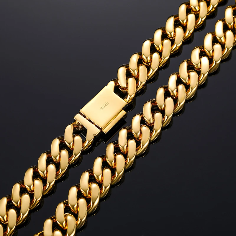 Kalung Rantai Cuban Moissanite - Moissanite Cuban Link Chain Iced Out ulasan dan harga