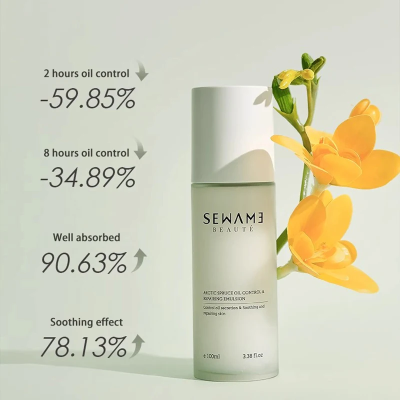 مستحلب شقي من شجرة التنوب القطبية للتحكم في الزيوت وترطيبها وإصلاح البشرة الحساسة والجلد الدهني جوهر الحليب المنعش #3