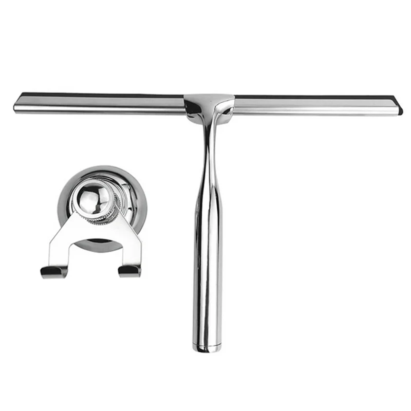 AT29-2X Shower Squeegee, Stainless Steel Squeegee Shower Cleaner For Shower Doors, Bathroom, Window And Car Glass - view 5