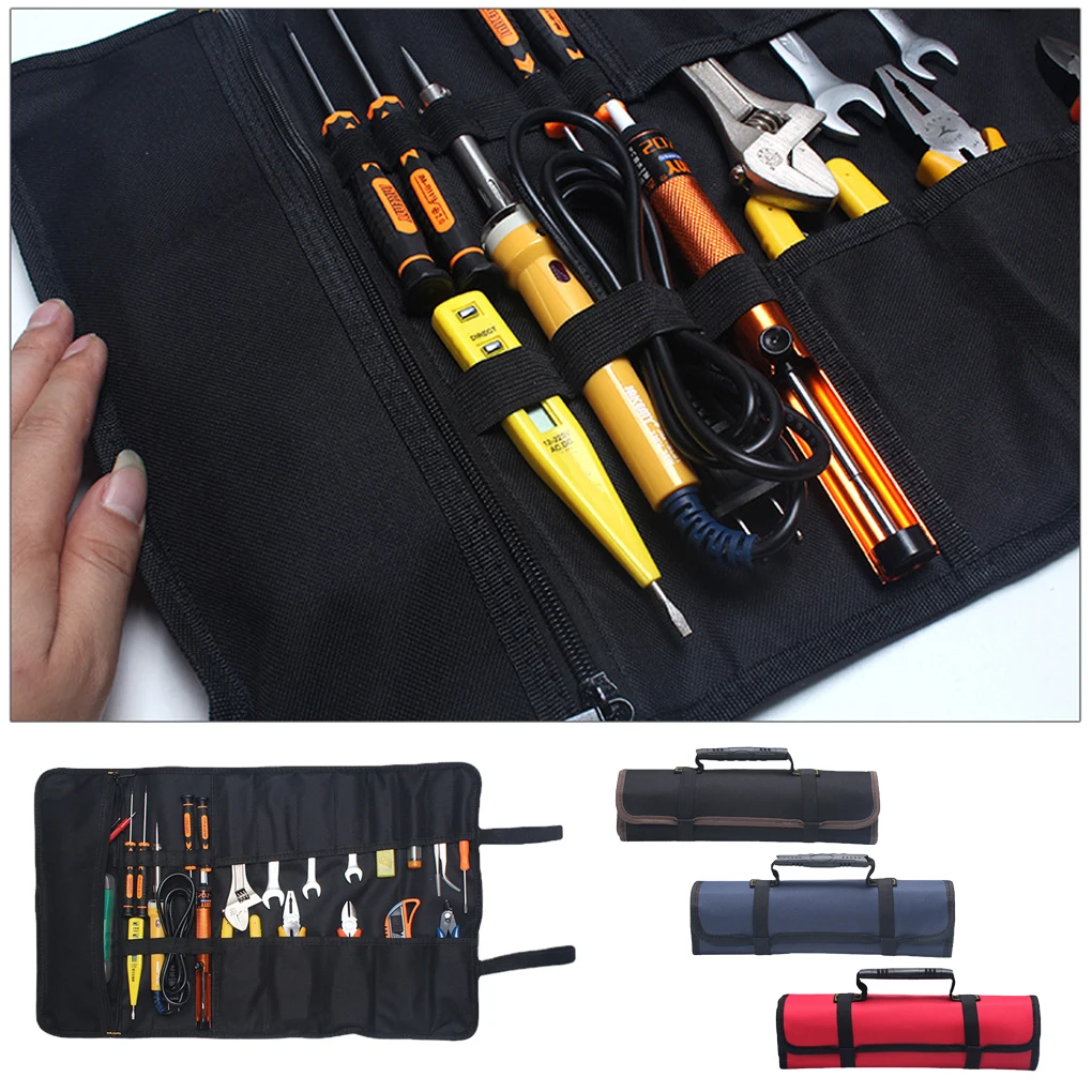 Imagem -02 - Bolsa de Armazenamento Oxford Cloth Wrench com Alça Bolsa Multifuncional Portátil Organizador de Ferramentas de Chave Inglesa Bolsa Dobrável para Trabalho