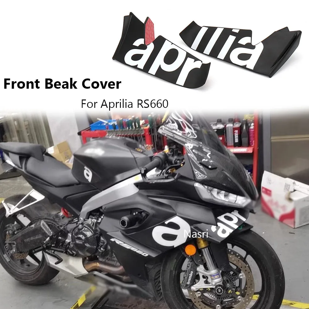 

Motorcycle Front Beak Cover Frontal Spoilers Wind Lip Cone Aerodynamics Fairing Winglets Cover For Aprilia RS660 RS 660