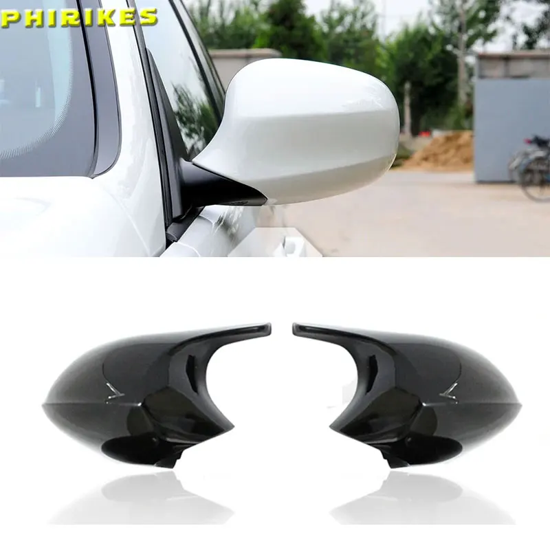 

For BMW 1 3 Series E92 E93 E90 E91 Black M3 Style Cover E81 E82 E87 E88 Carbon Fiber M Look Rear Mirror Cap Car Accessories