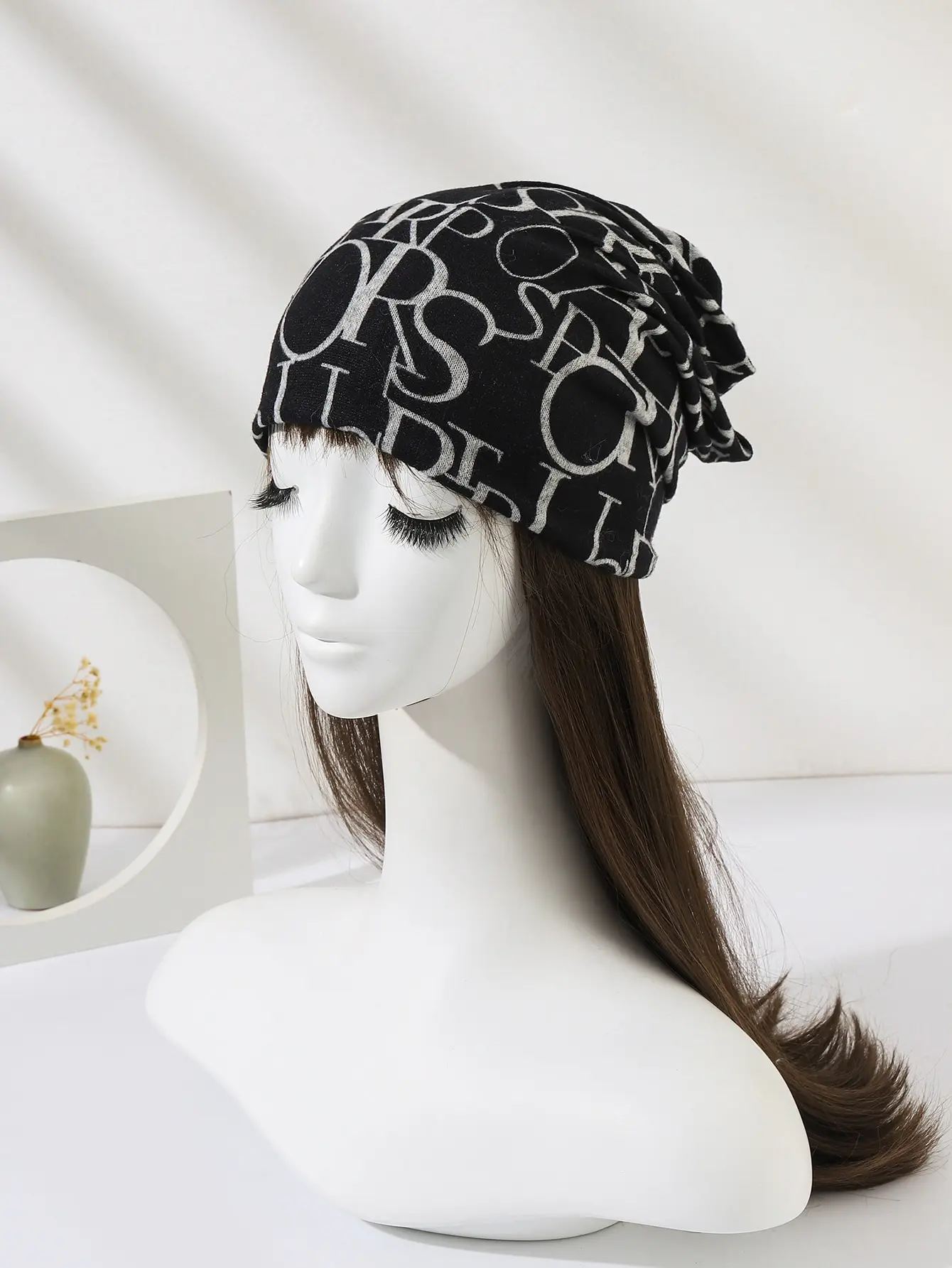 Women Men Stylish Thin Hip-hop Soft Stretch Knit Multifunction Slouchy Beanie Hat Skull Cap