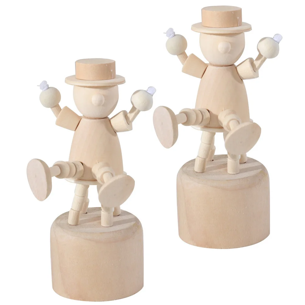 

2Pcs Wooden naments Unfinished DIY Wood Crafts for Clown nament Bedroom Living Room Party Decor Gifts Box Packaging