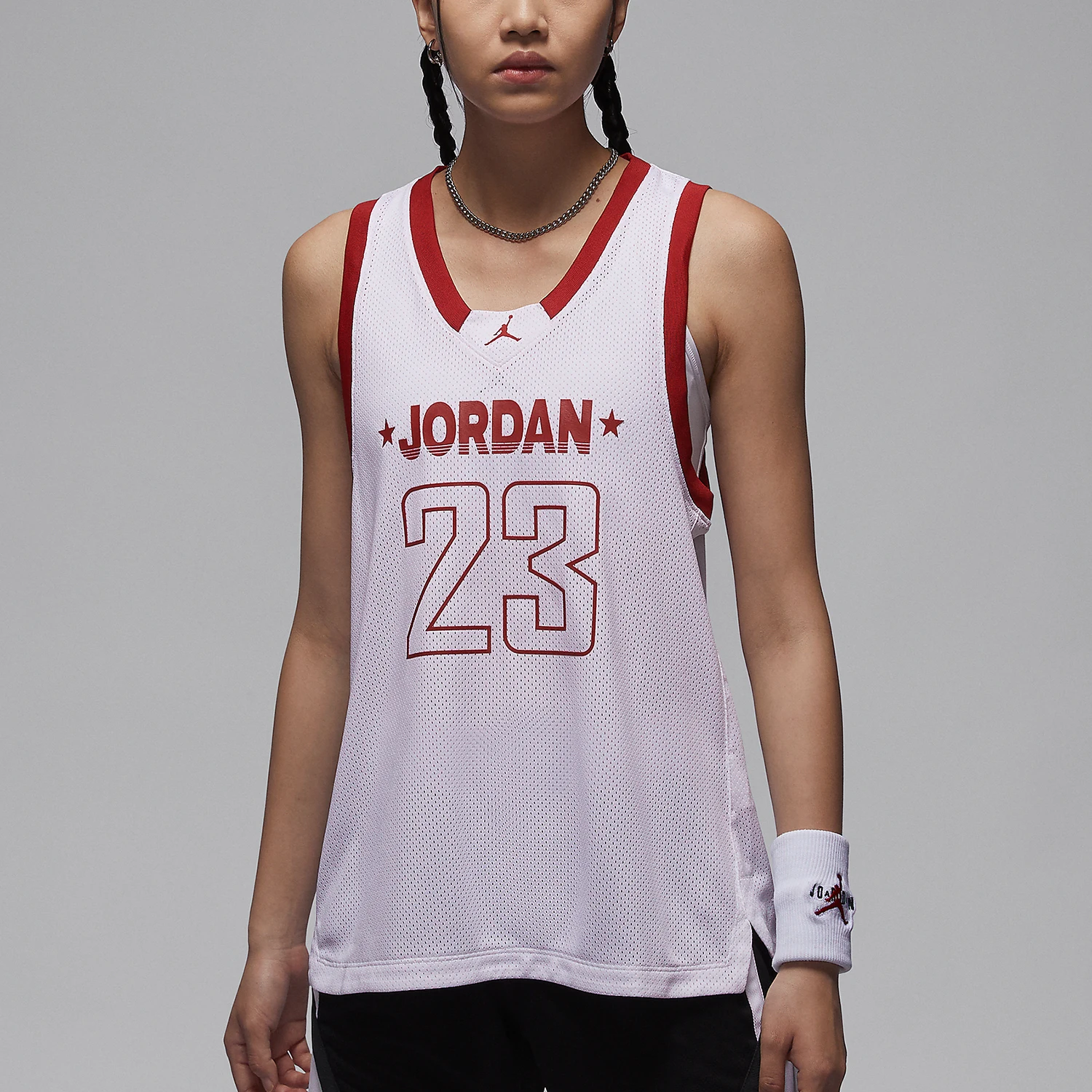 

Nike Official Genuine JORDAN Women's Mesh Breathable Casual Sports Vest FN6688-100