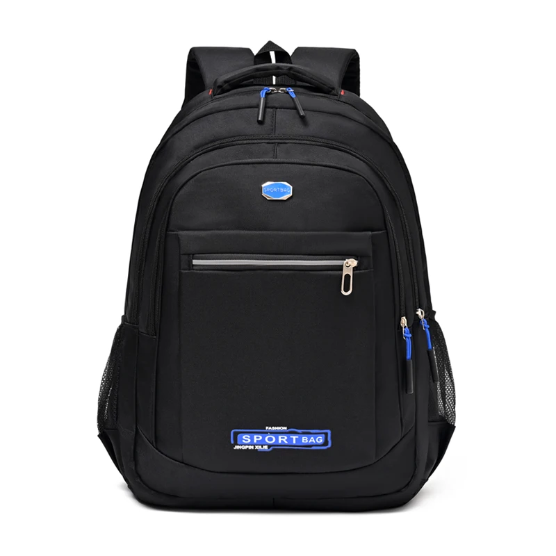 

Large-capacity Student School Bag Casual Solid Color Backpack Material Oxford Men New Backpack Multi-functional Simple Bag