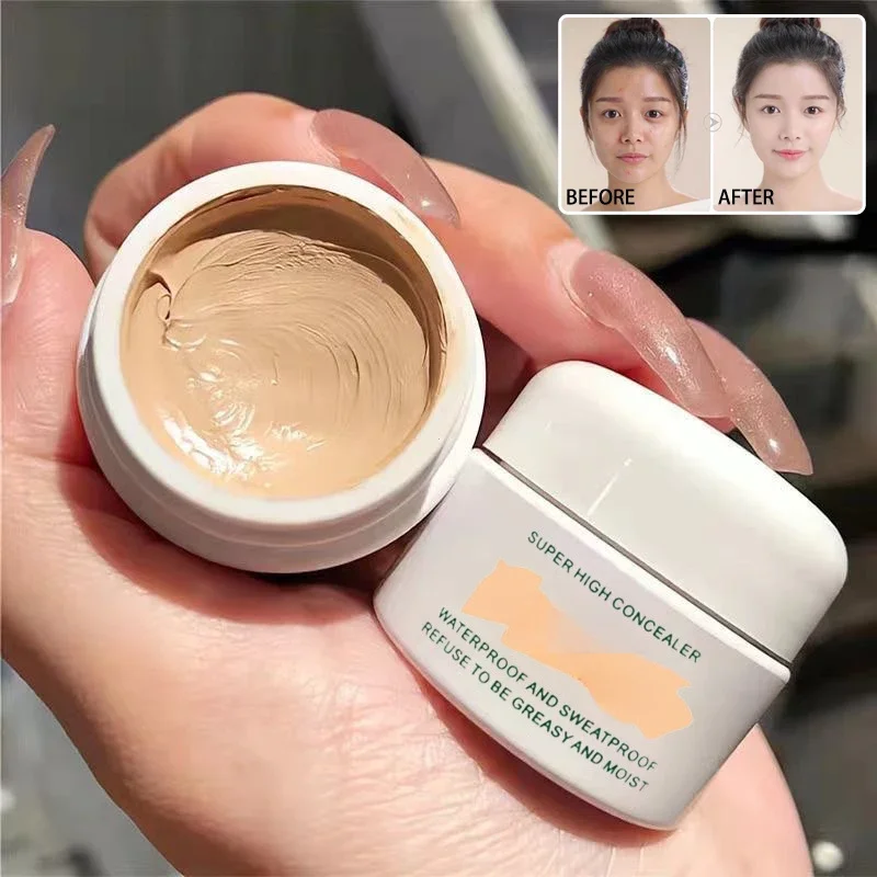 Waterproof Full Coverage Concealer for Tattoos Scars Acne Marks Dark Circles Natural Finish Foundation for All Skin Tones