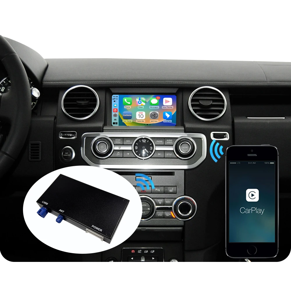 Bosch System Retrofit CarPlay Android Auto Integration Box for Land Rover Range Rover Discovery Jaguar XE XF XJL E-PACE F-PACE