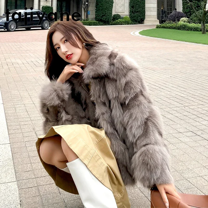 

Tajiyane Winter Coats Women 2020 Woman Real Fur Coat Natural Fox Fur Jackets Female Clothing Jacket Slim Mujeres Abrigos TN430