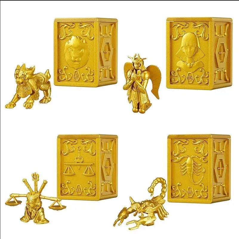 Bandai Saint Seiya Panno Oro Action Figures Modello Raccogliere Ornamenti EX CASHAPON Leo Bilancia Scorpione Vergine Ufficiale Genuino