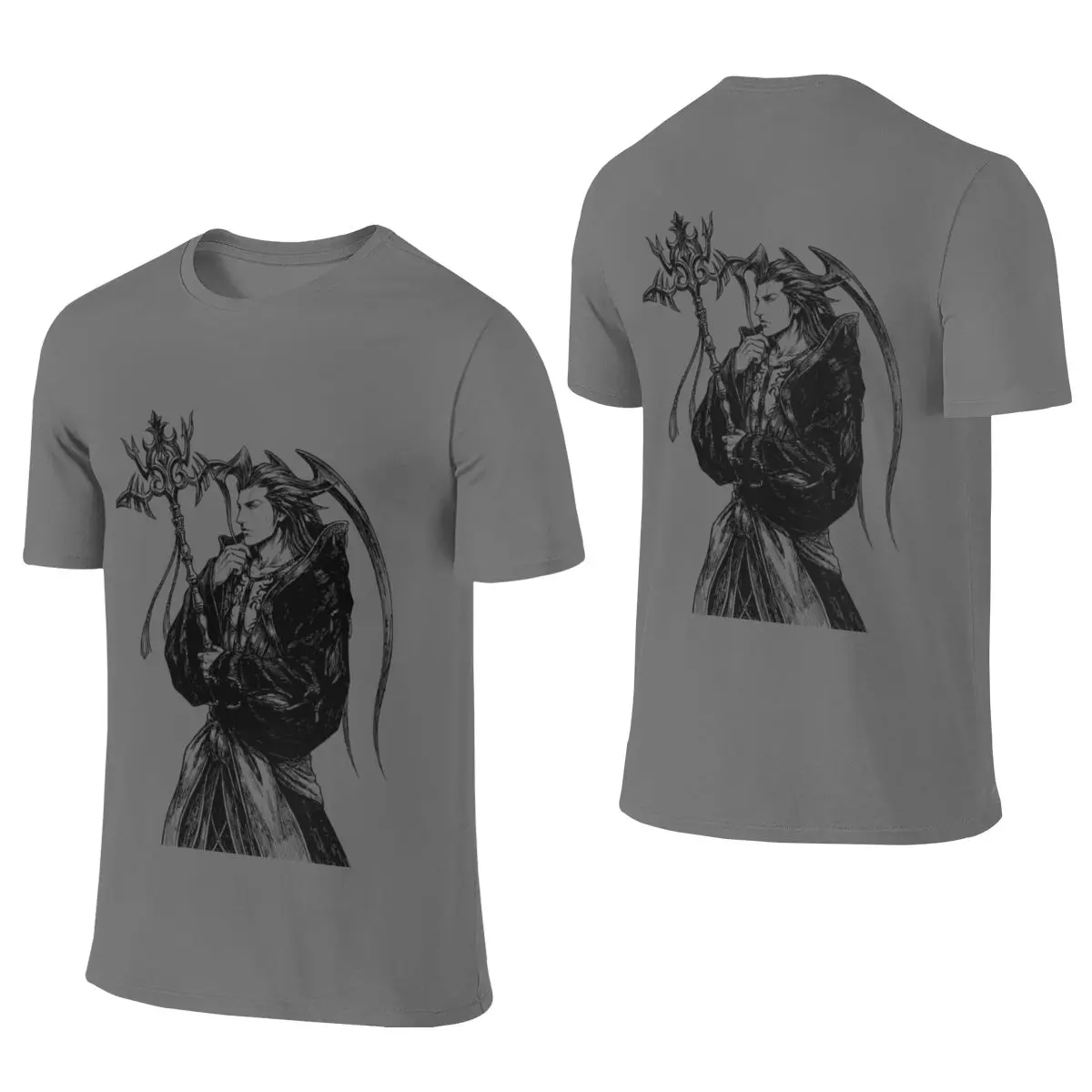Seymour Guado Final Fantasy X FF10 FFX Fanart Campus Style Reversible T-shirt Artistic Girl No Curling Women's T-shirts