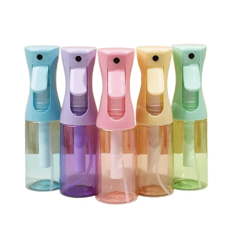 Frasco Pulverizador Contínuo de 200ML para Cabelos e Plantas, Frasco Recarregável para Viagem, Frasco de Névoa para Produtos de Estilização de Cabelos Cacheados e Uso Profissional