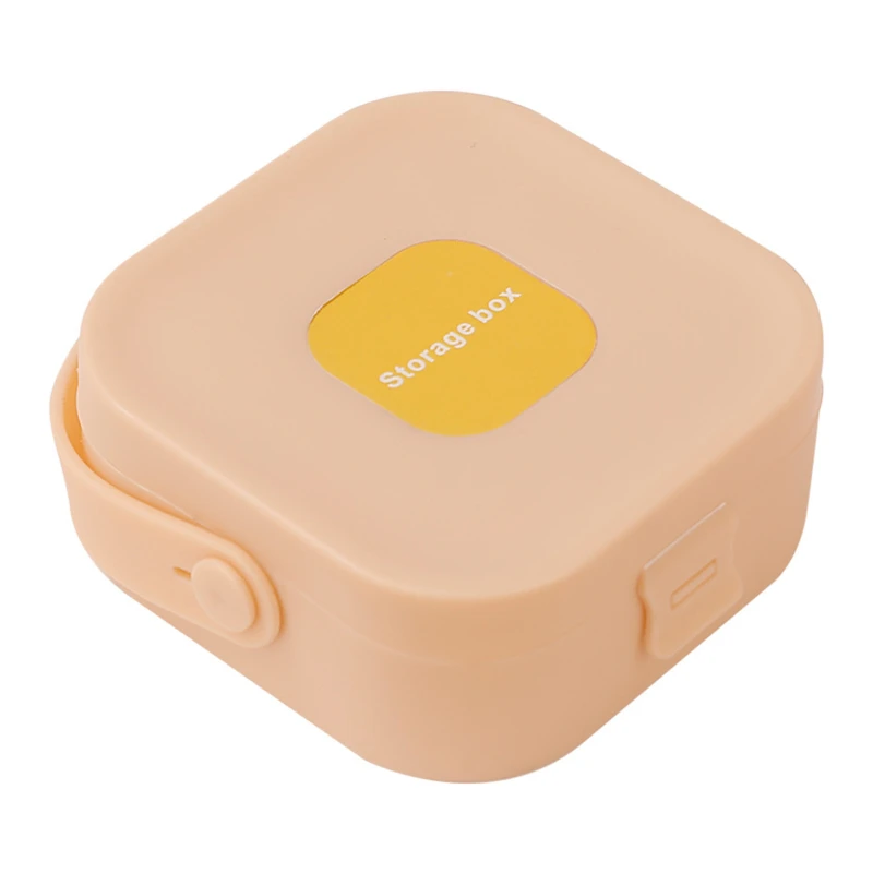 Plastic Jewelry Box Portable Premium Handheld Storage Box Jewelry Square Box Large Capacity Dustproof Storage Box