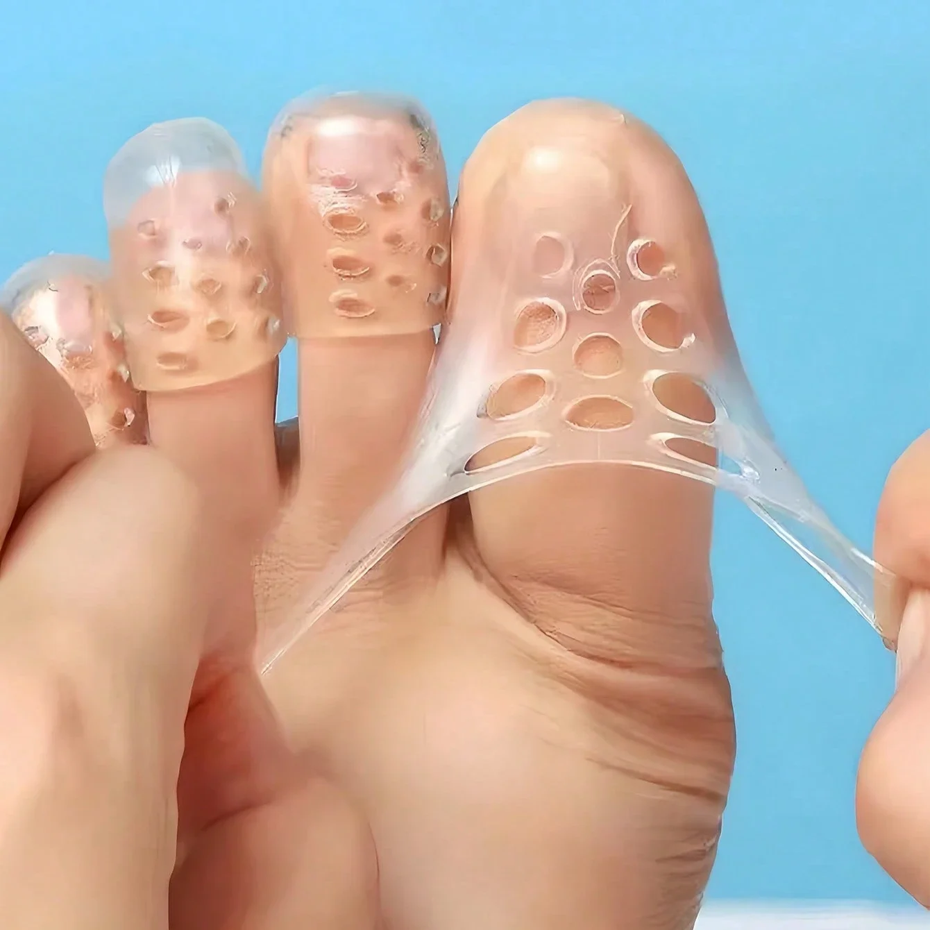 20pcs Silicone Toe Protectors Moisture Wicking & Anti-Friction Material for Women Men Comfort Summer Footwear Daily Use Sports