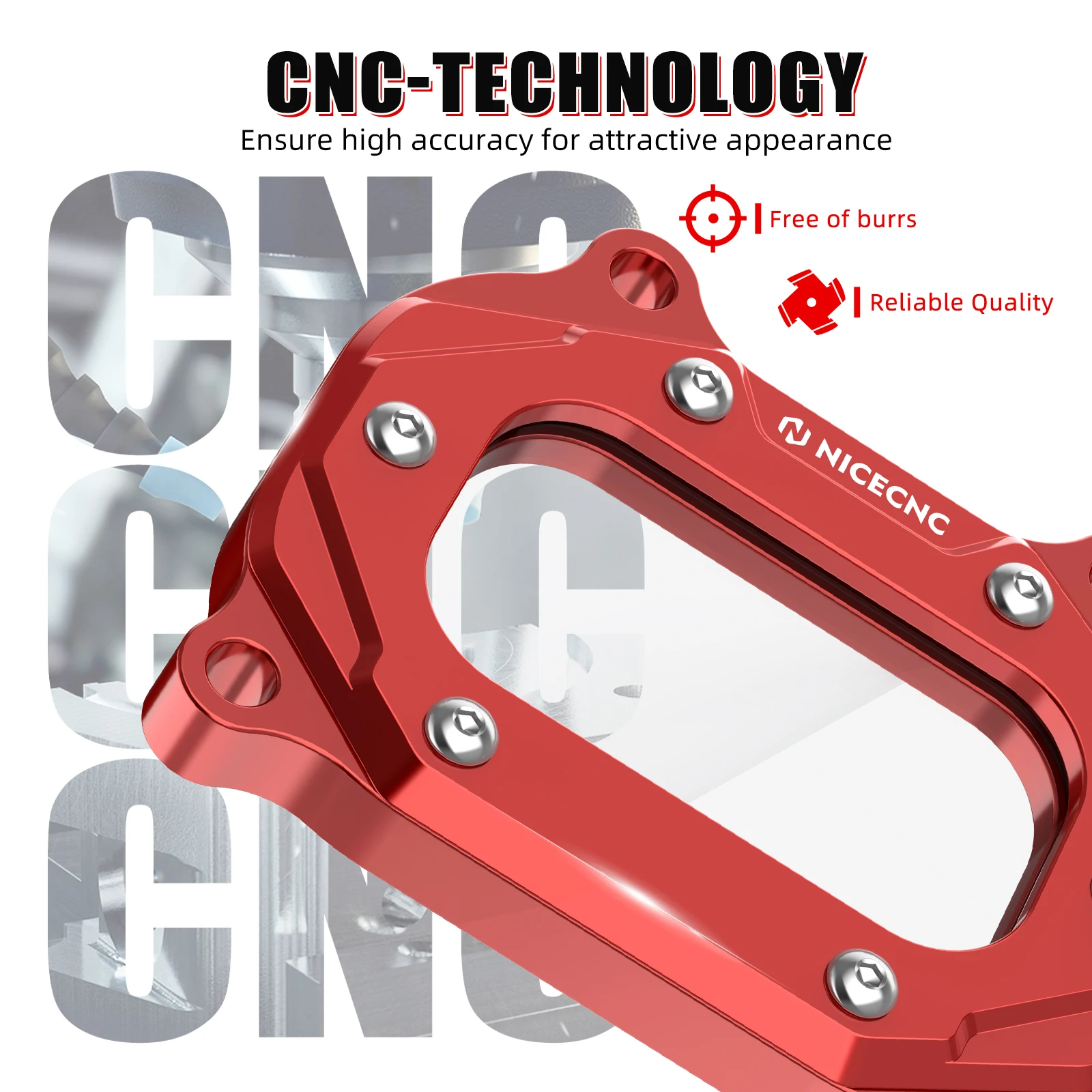 NICECNC Seitenabdeckung für Zylinderkopf für Yamaha Raptor 700 2006-2026 ATV, für Yamaha Raptor 700R 2009-2026, Grizzly 700, Kodiak – Detail 8
