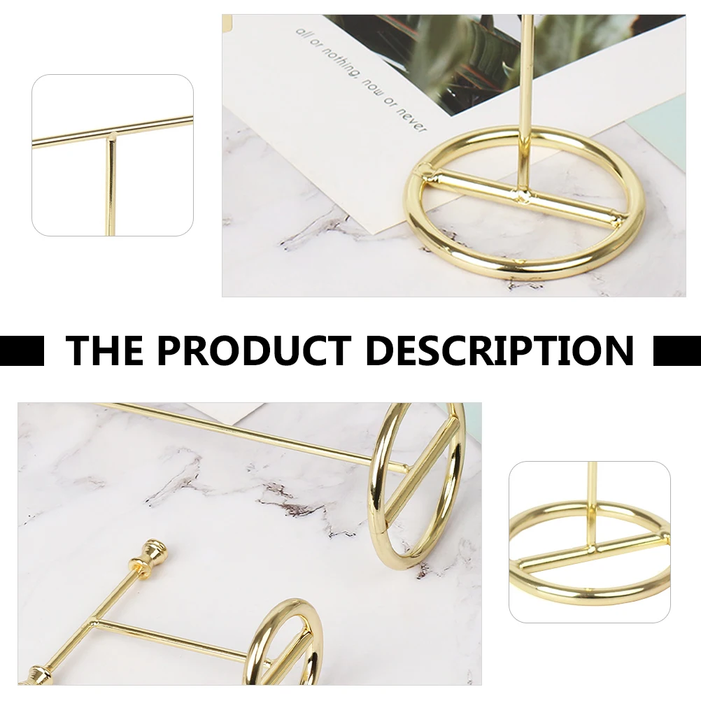 

2pcs Rack Iron Earrings St Desktop Adornment Showcase Display Shelf Home Decor Storage Decorative Earrings Rack Solution